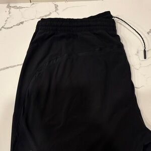 lululemon athletica Black 7 inch Pace Breaker Linerless Shorts